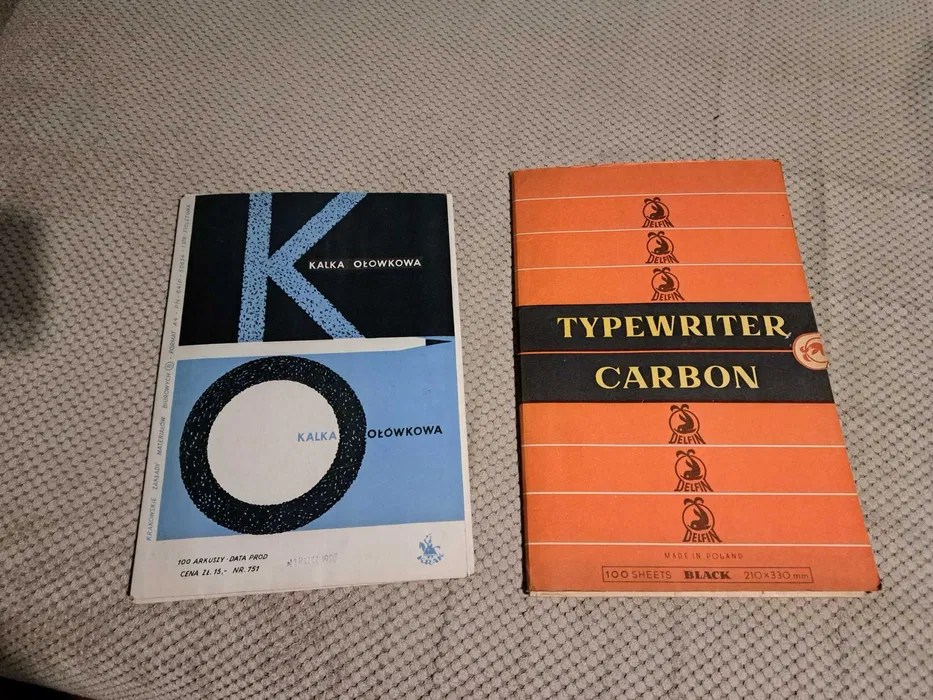 Kalka maszynowa i ołówkowa PRL Typewriter Carbon Nysa • OLX.pl