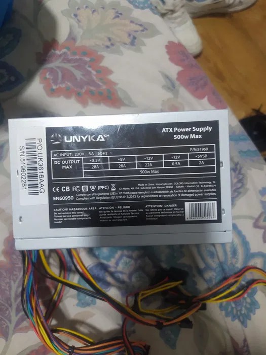 Fonte UNYKA ATX supply 500w MAX Ericeira • OLX Portugal