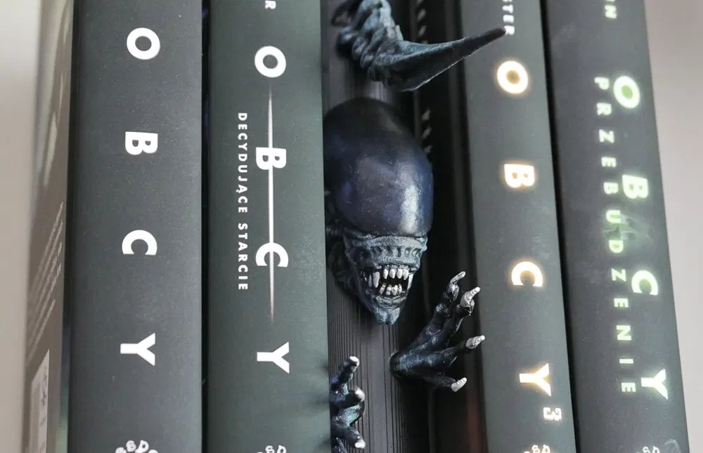 Obcy wkładka między książki. Rękodzieło. Vesper. Nostromo, Alien