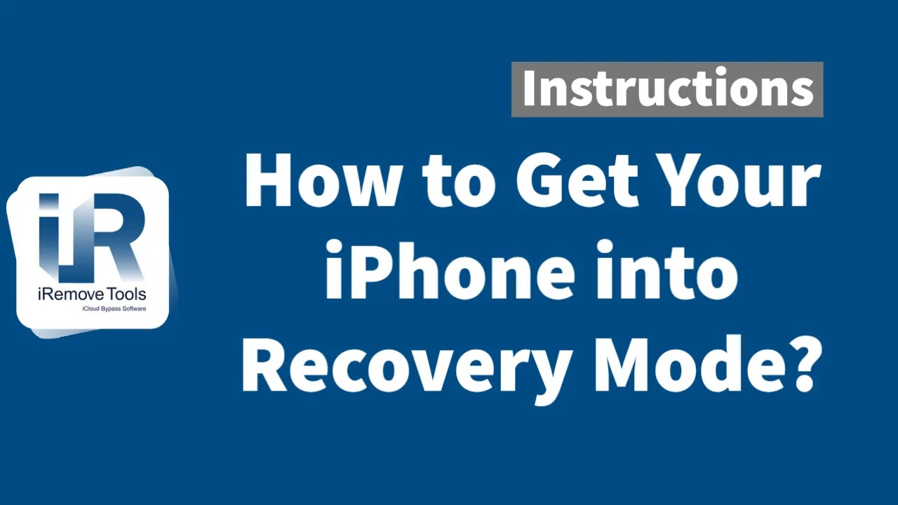 How to Get iPhone into Recovery Mode Instructions
