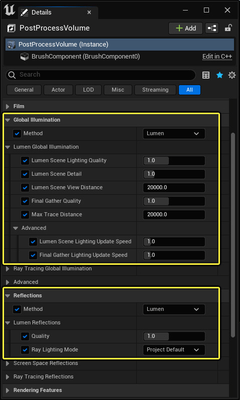 Hệ thống chiếu sáng và phản xạ toàn cầu Lumen trong Unreal Engine 5