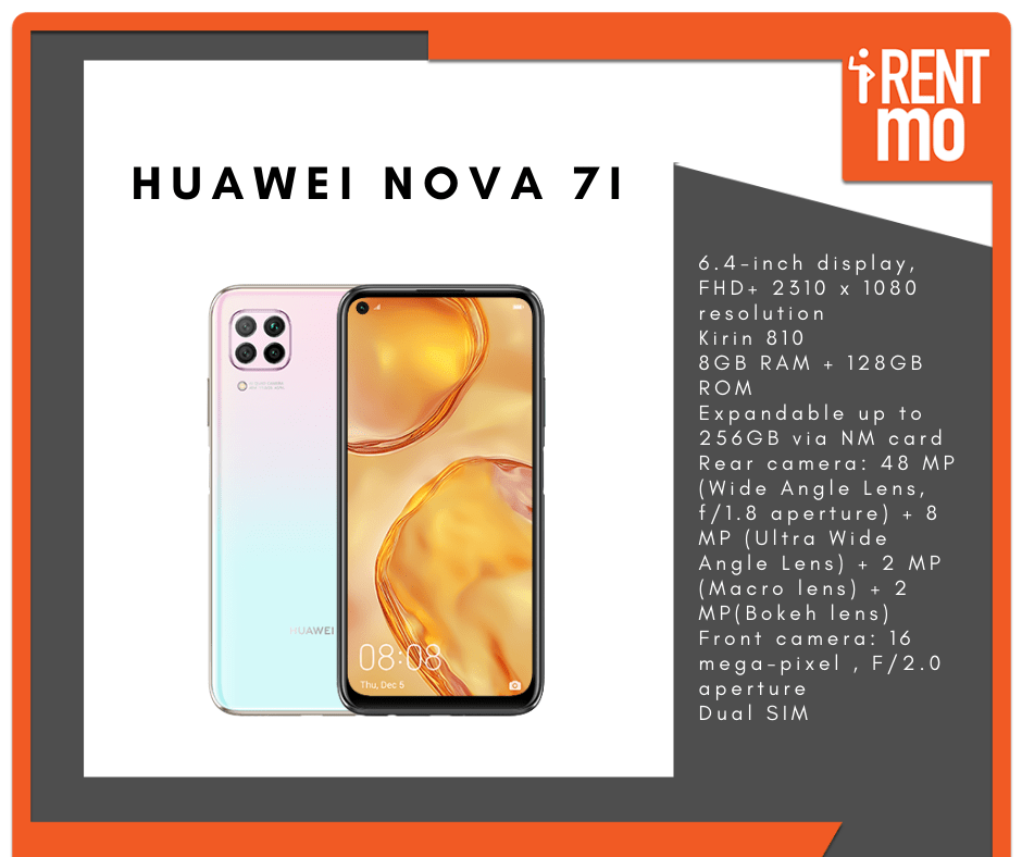 Huawei Nova 7i 8gb 128gb Buy, Rent, Pay in Installments
