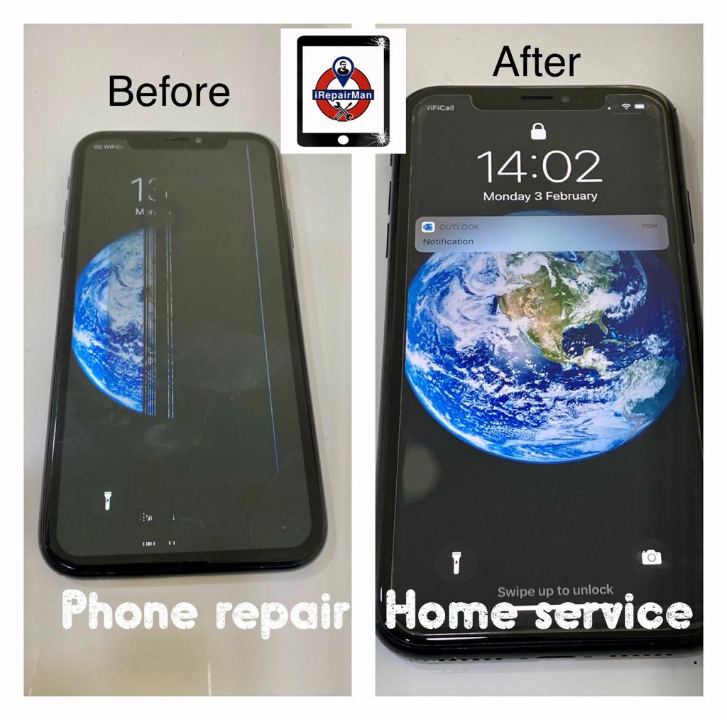 Cracked iPhone X fixed in Barbican EC2 iRepairMan London