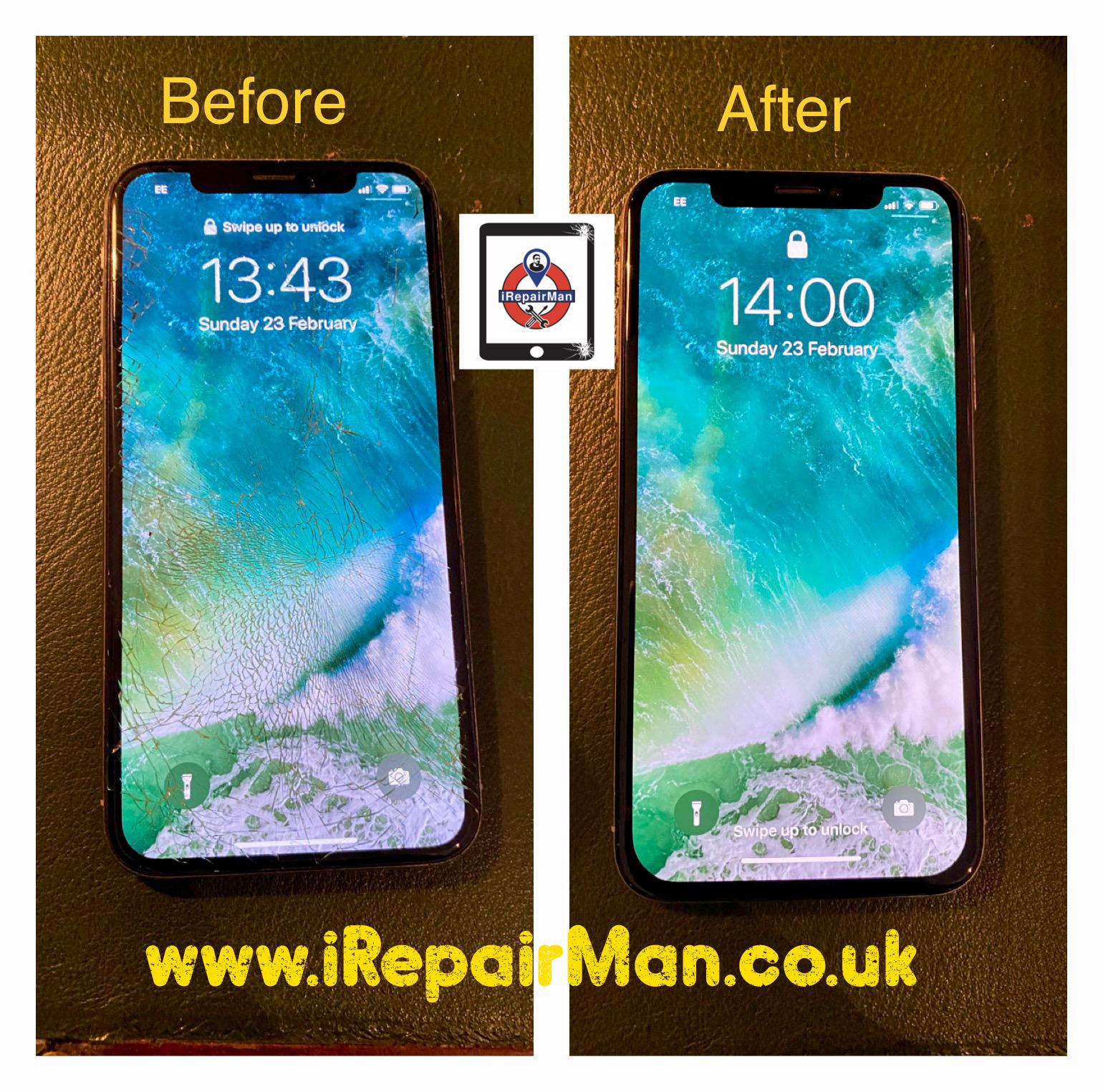 Cracked iPhone XR Repair in Berkeley Square iRepairMan Online