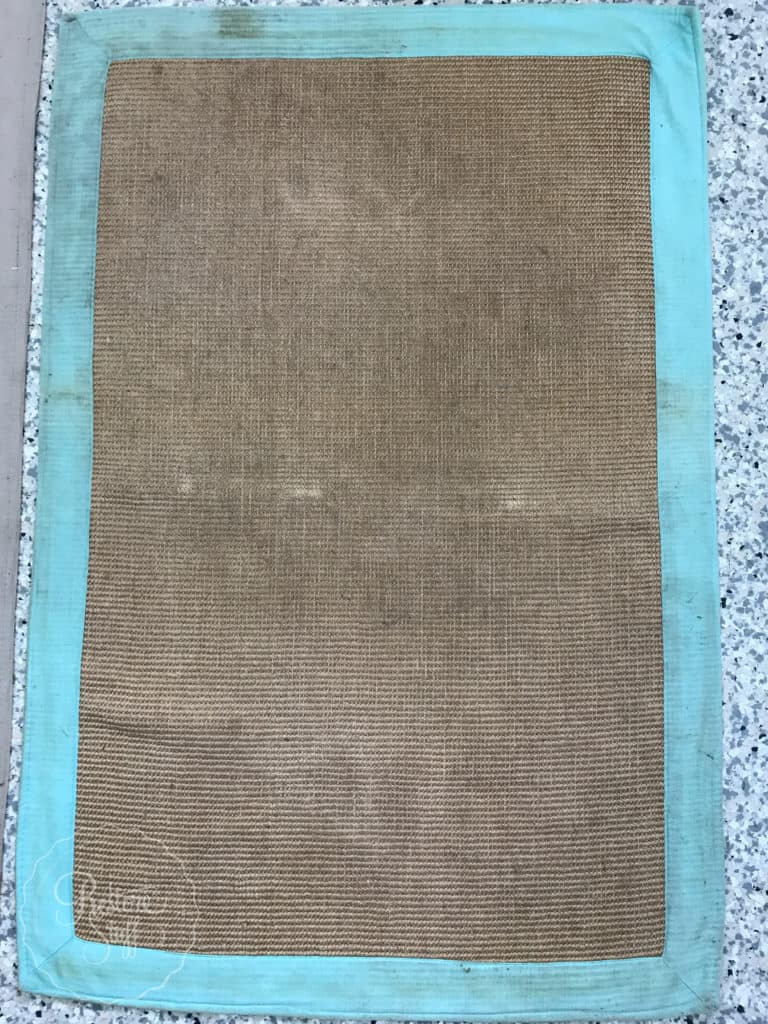 Don't Throw Out That Old Jute Rug Here's One Way to Save it. I