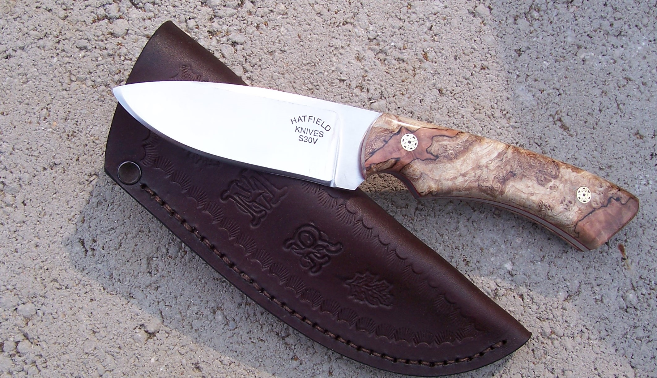 Hatfield Custom Hunting Knife sv30 review
