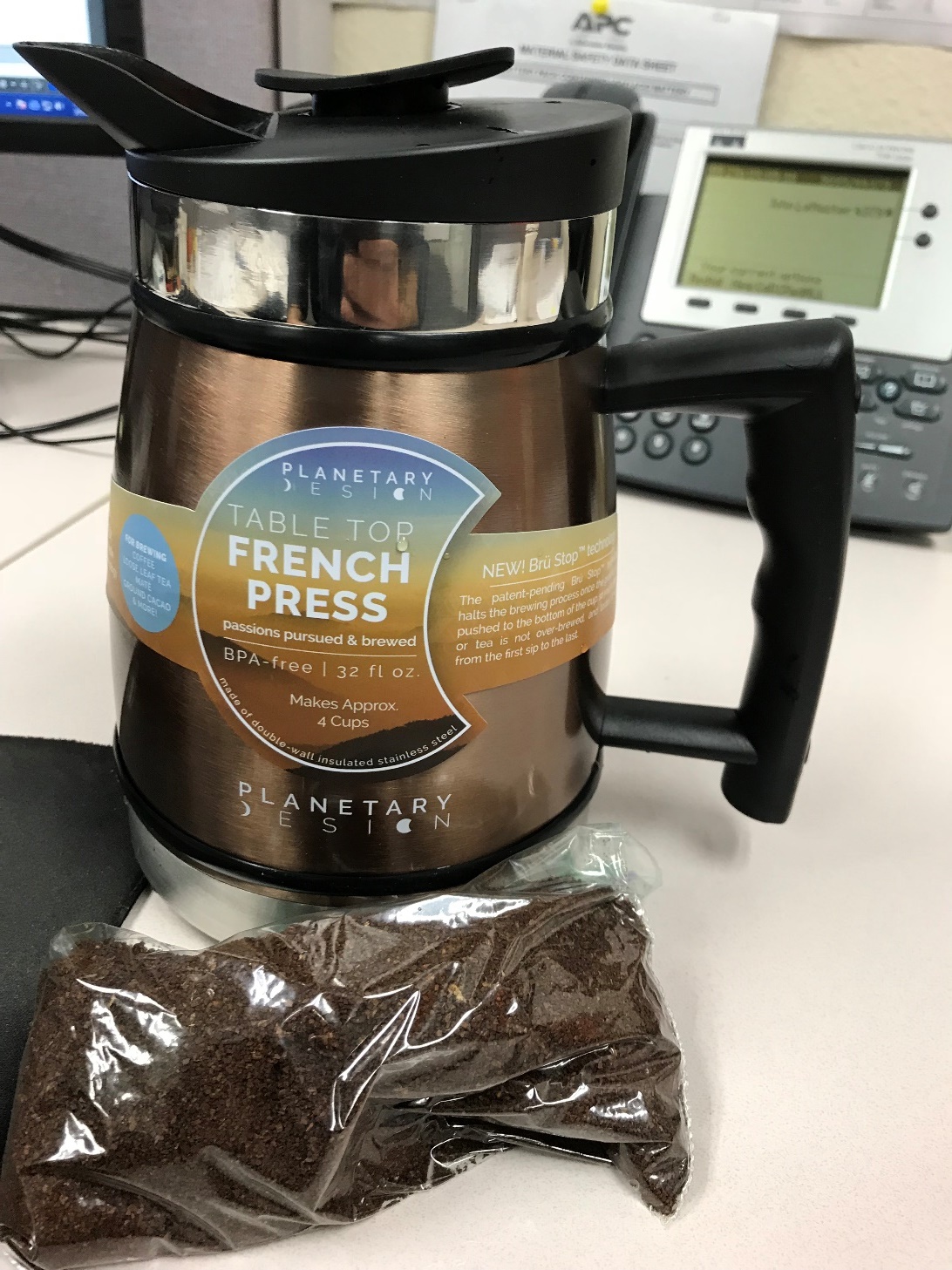 Table Top French Press with BrüStop by Design