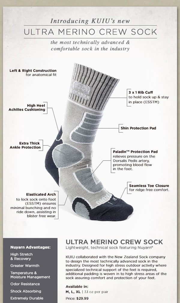 KUIU Ultra Merino Wool Sock Review