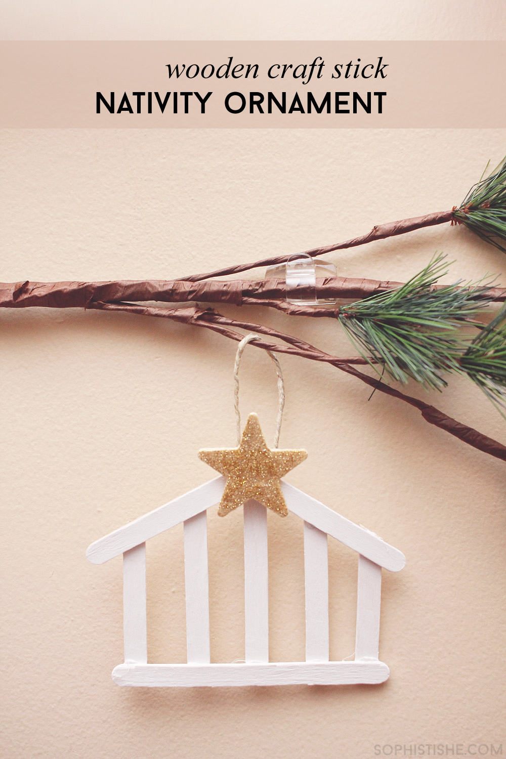 Craft Stick Nativity Ornament · Arts & Crafts, Christmas, Trending