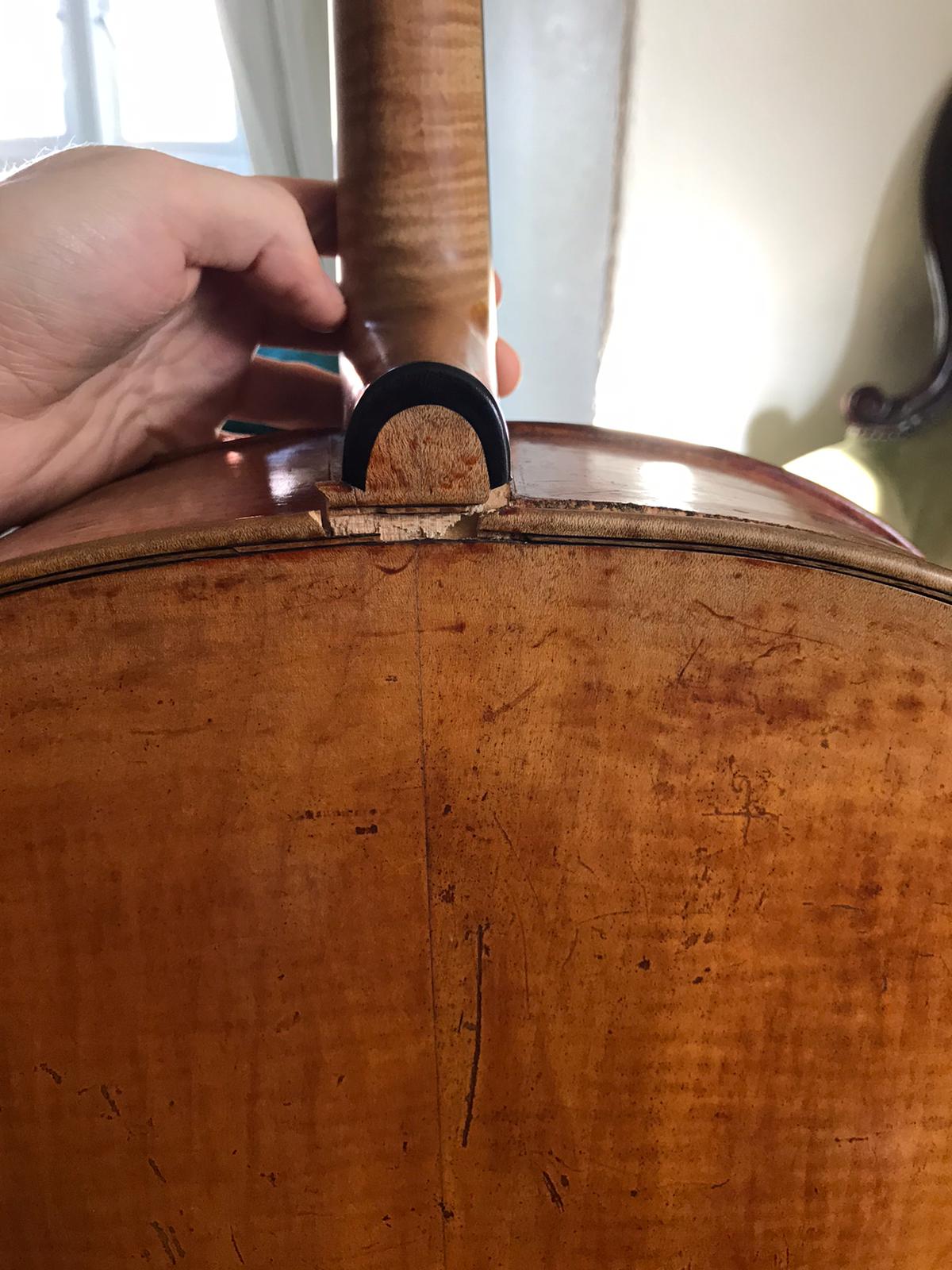 CELLO NECK REPAIR Iris Carr Restorations