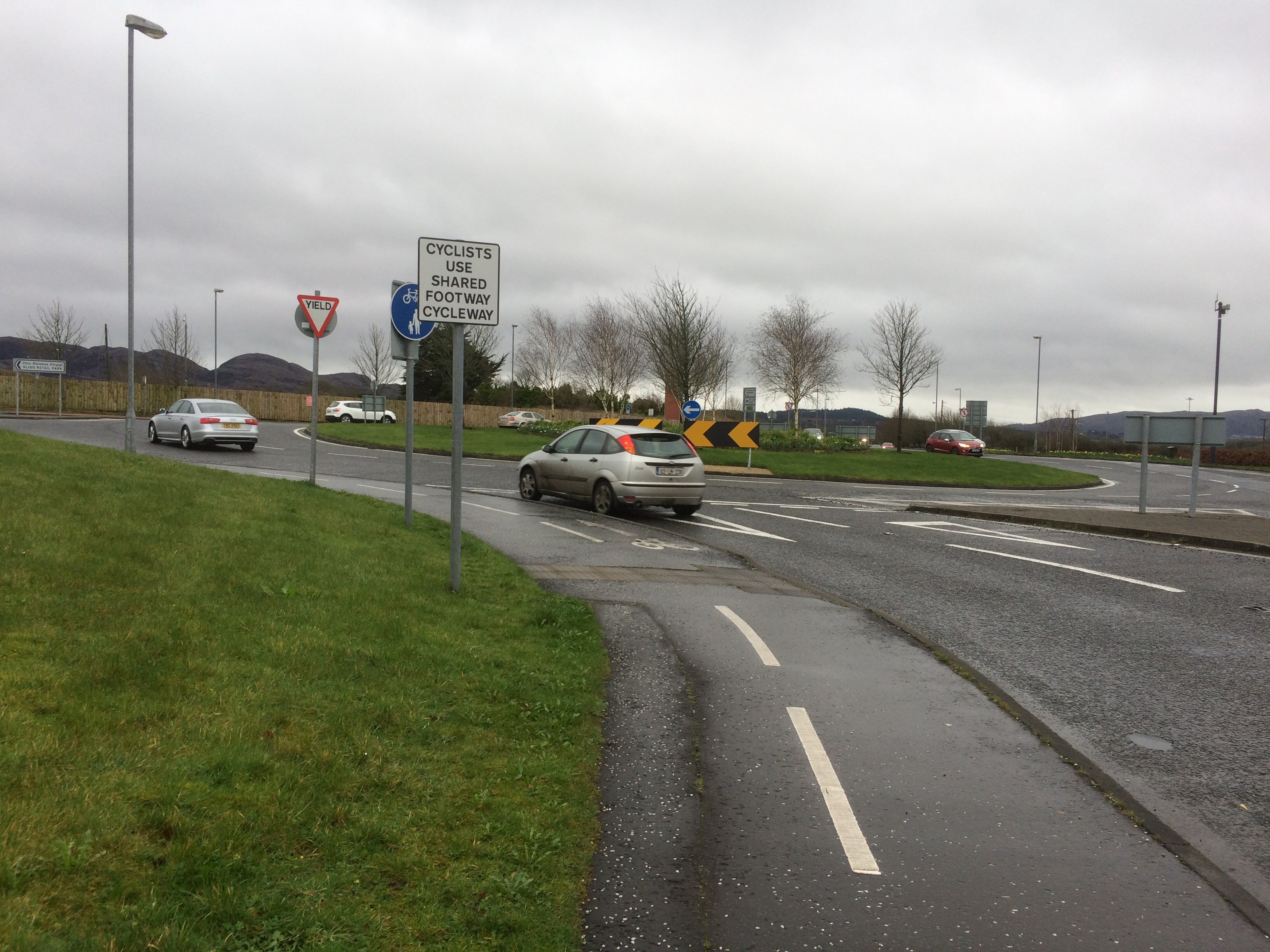 This roundabout says a lot about how cycling is treated in Ireland