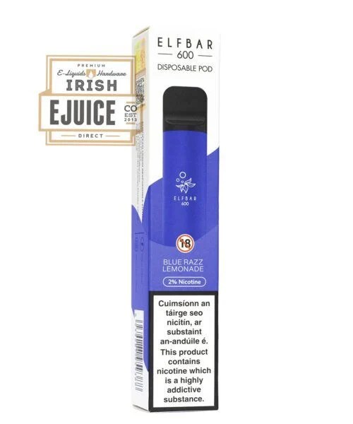 Blue Razz Lemonade Elf Bar Irish EJuice Direct