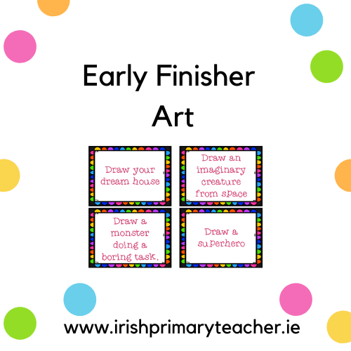 Early Finishers Art Irish Primary Teacher
