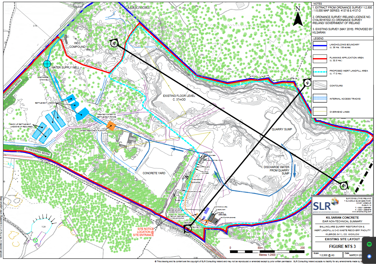 Ballinclare Quarry / Kilsaran Concrete quarry landfill site in Wicklow