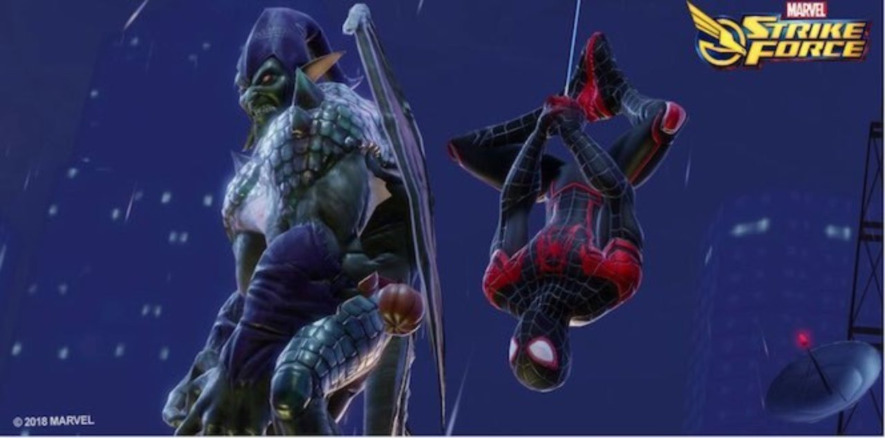 Marvel Strike Force Introducing Miles Morales, Green Goblin, And Carnage From Into The SpiderVerse