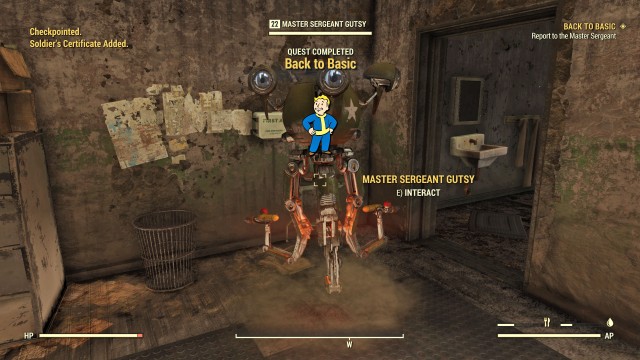 Fallout 76 Back to Basic Quest Walkthrough