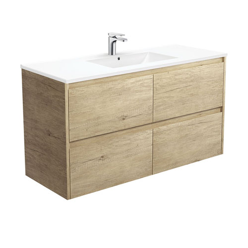 Paint Free Wood Grain 1200mm Vanity Set Bathroom