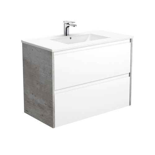 Two Finger Pull Drawer Bathroom Vanity Unit Iroga Vanities