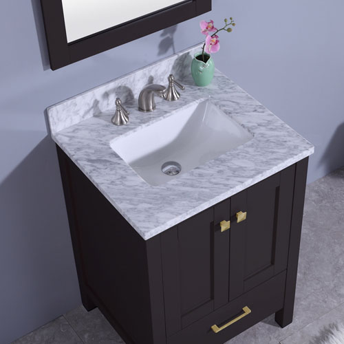 Compact Freestanding Vanity Small Bathroom Space Iroga Vanities