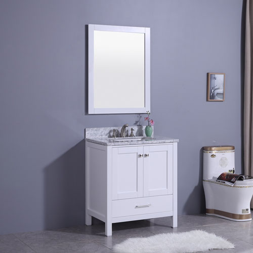 Canadian Style Bathroom Vanity Set Matt White Iroga Vanities