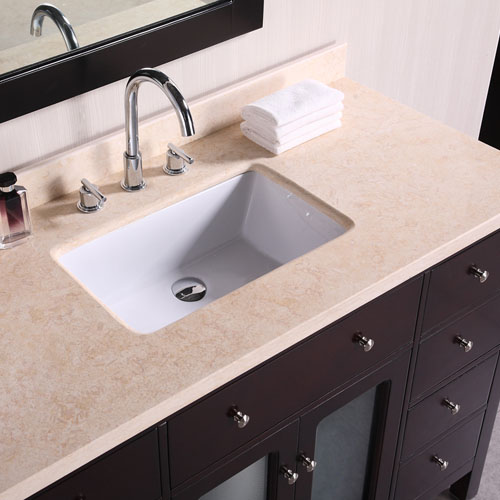 Traditional 1200mm Vanity Unit Marble Top Single Sink Iroga Vanities