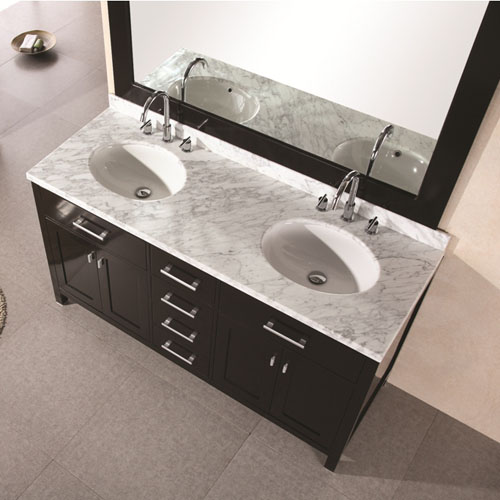 Traditional 1500mm Vanity Double Undermount Sink Iroga Vanities