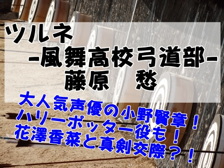 ツルネ藤原愁の声優は小野賢章で花澤香菜と交際中 年齢や事務所は イロイロボックス
