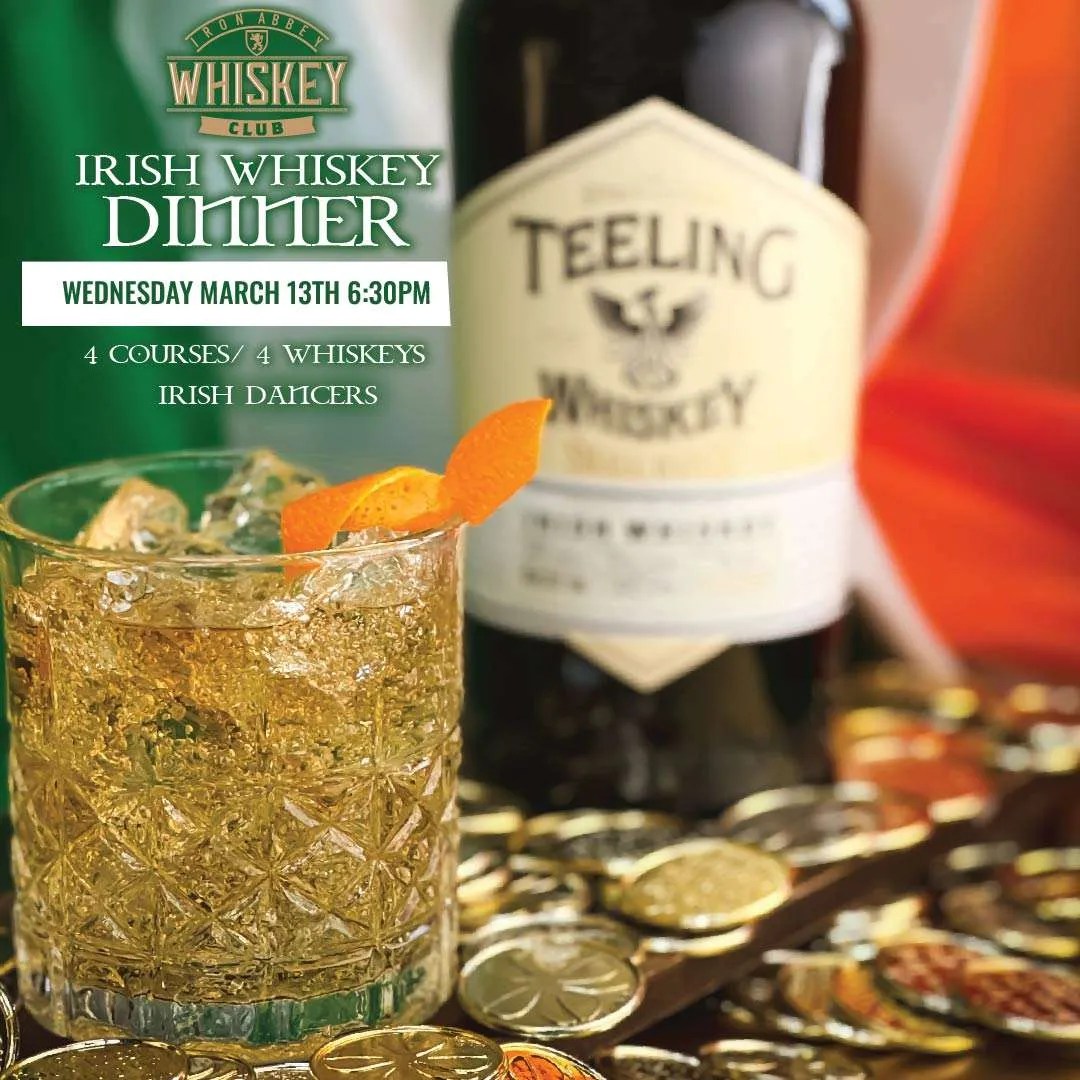 Irish Whiskey Dinner Iron Abbey