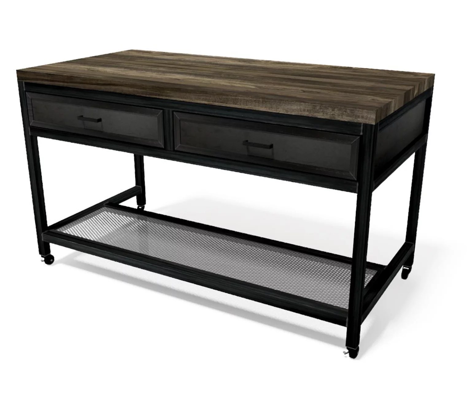 IA Mobile Island Table Iron Age Office