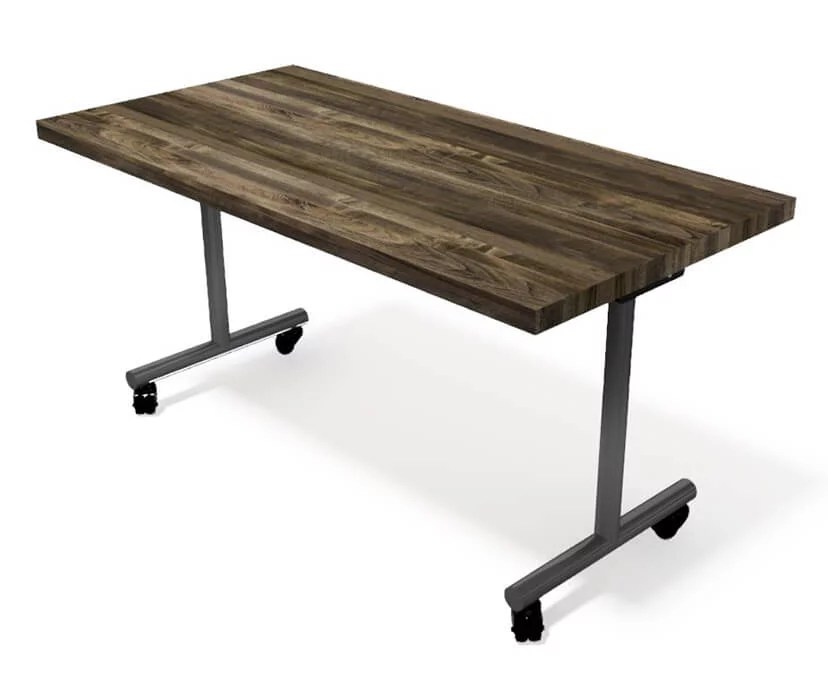 Flip Top Table Iron Age Office