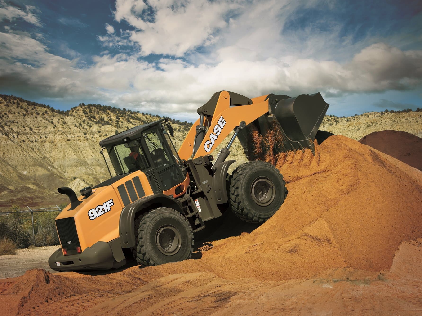 Conduct civil construction wheeled front end loader operations Marica