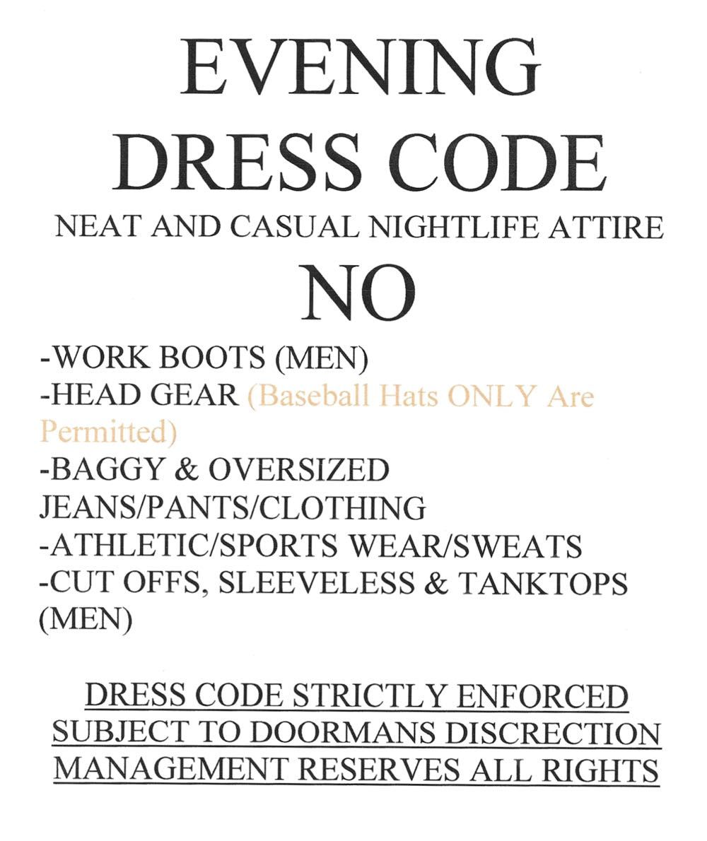 Dress Code Ironbar Morristown Restaurant & Bar
