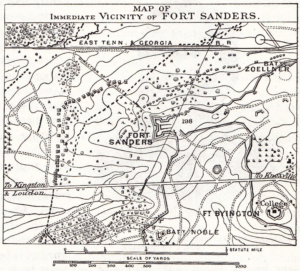 Battle of Fort Sanders, American Civil War (29 November 1863) [1027 x