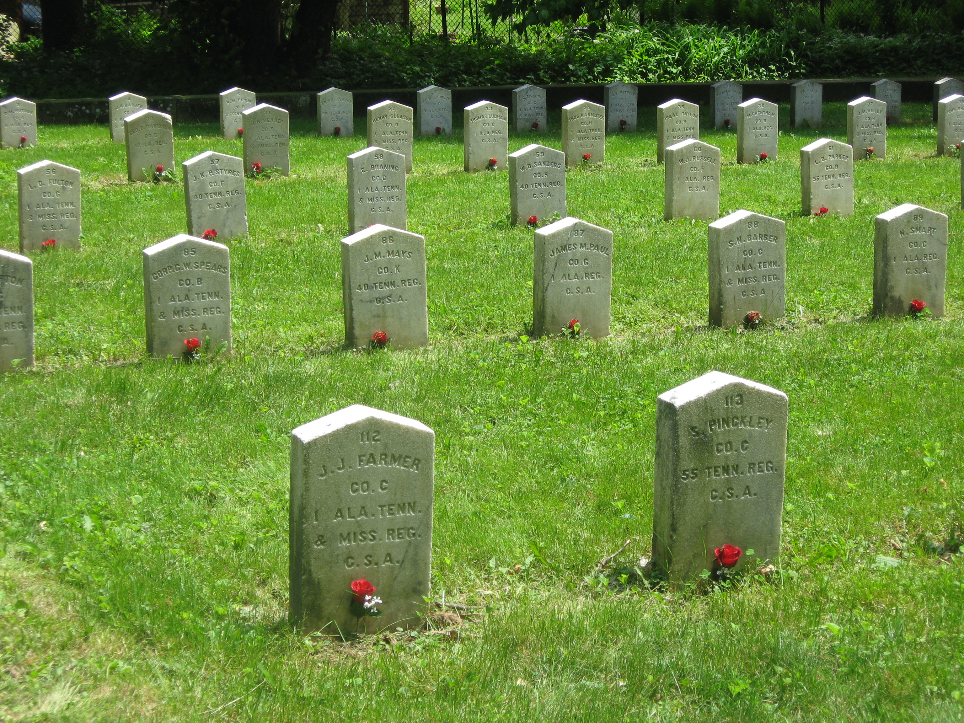 The Confederate Cemetery in Madison, Wisconsin Iron Brigader