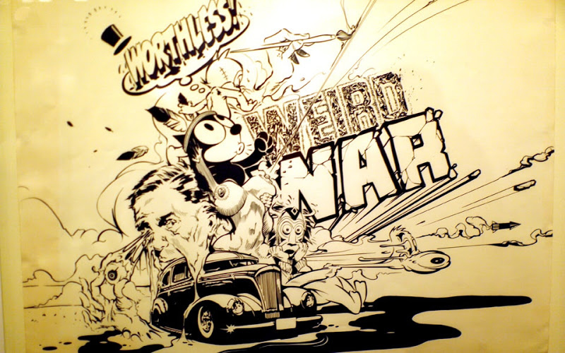 Photos from Rumble!! and Forced Rebellion exhibitions by Pose and KC