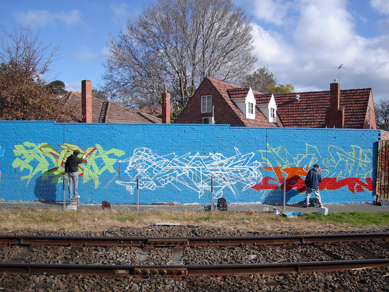 Sabeth, Grits and Reset Melbourne, Australia. Ironlak Spray Paint