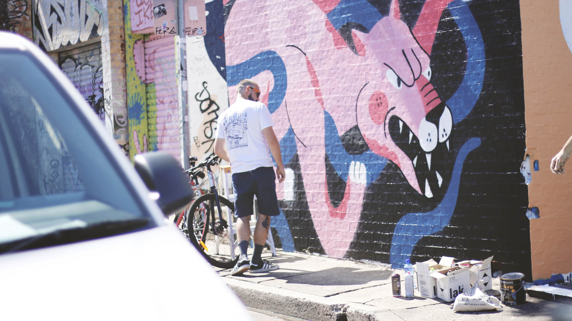 BAFCAT vs JUMBO in Newtown, Sydney Ironlak Spray Paint, Markers & Art