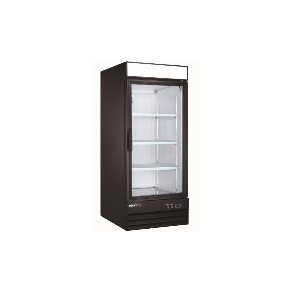 Small Display Freezer PeakCold Glass Upright Merchandiser