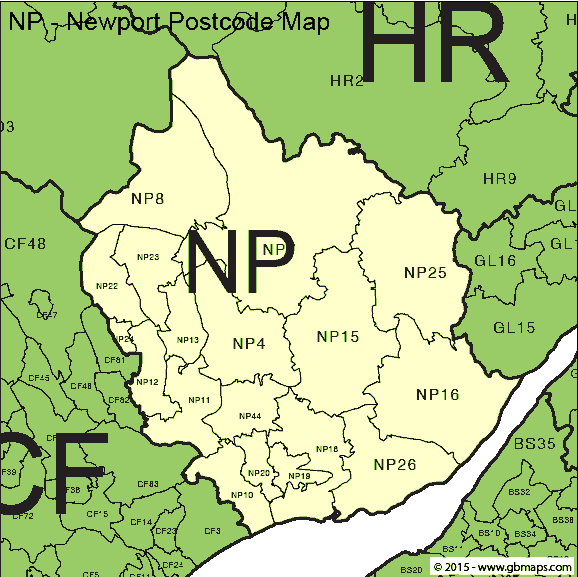 Wales Postcode Map