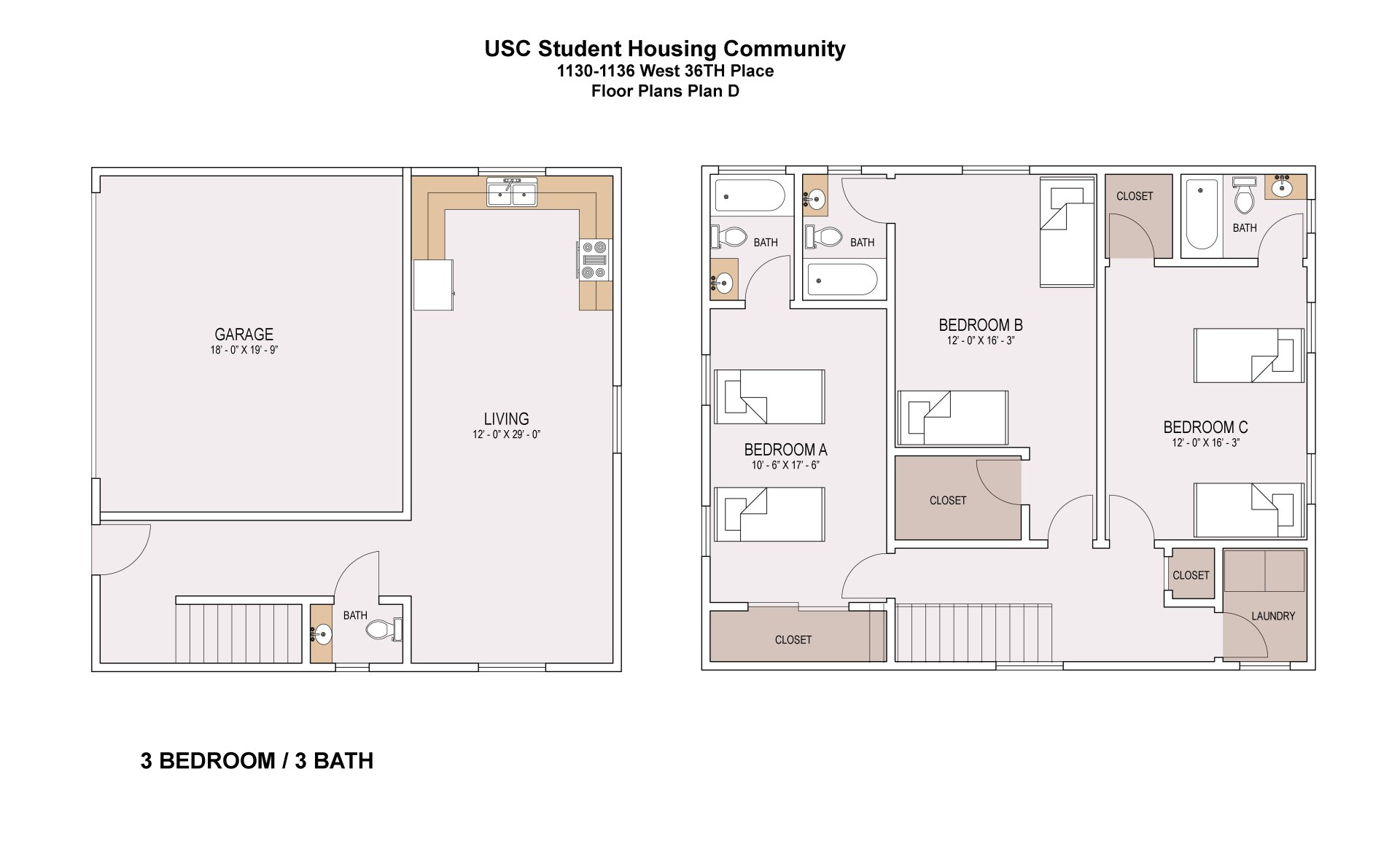 11301136 West 36th Place Southland Dev Student Housing