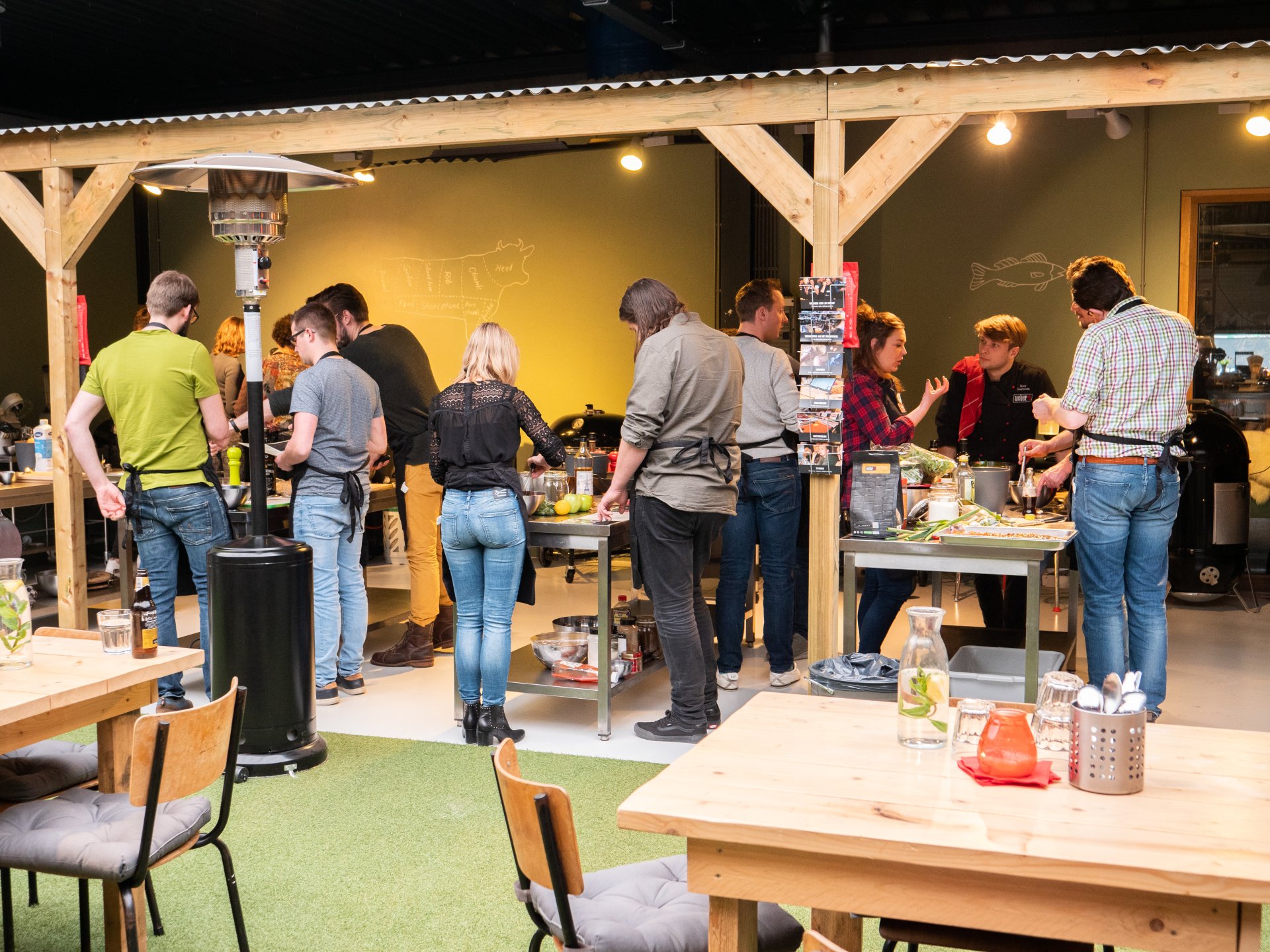 Het Kook College Wijchen kook & bbq cursus & les.