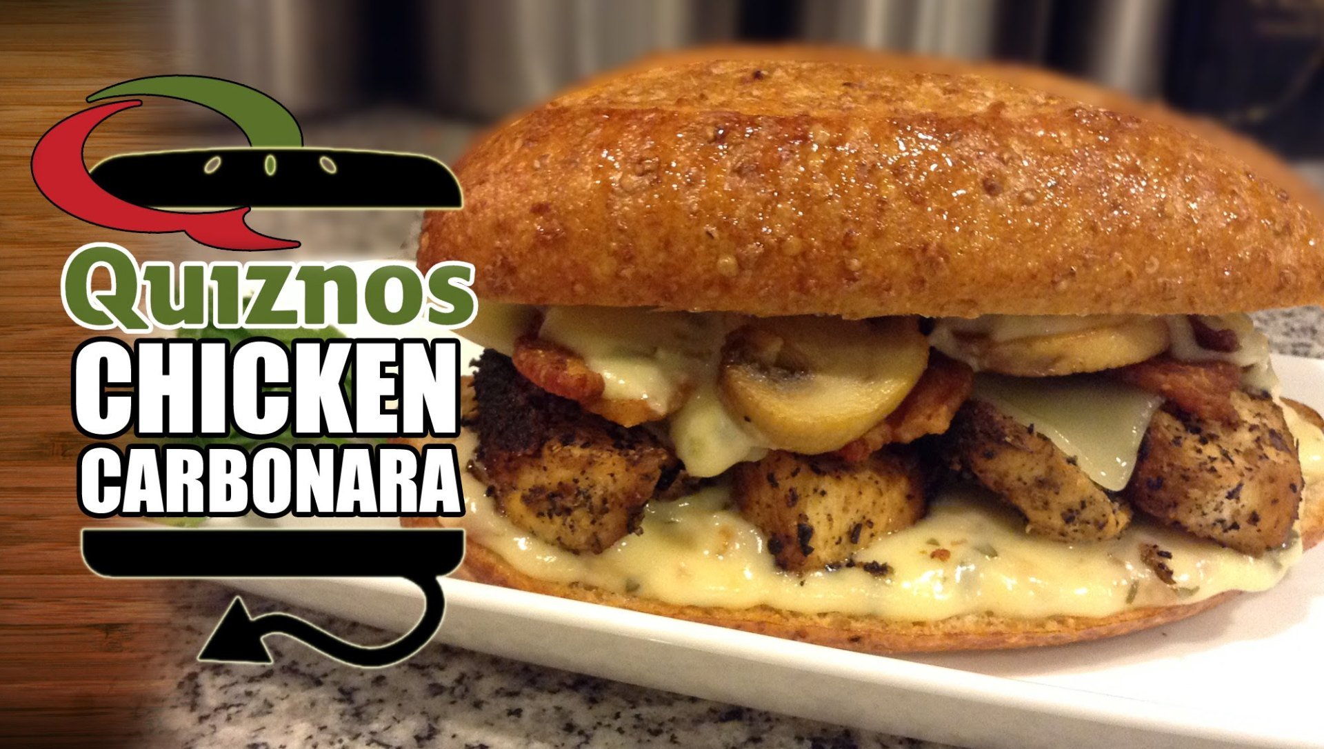 Quiznos Blackened Chicken Carbonara Bacon Alfredo Sub Recipe