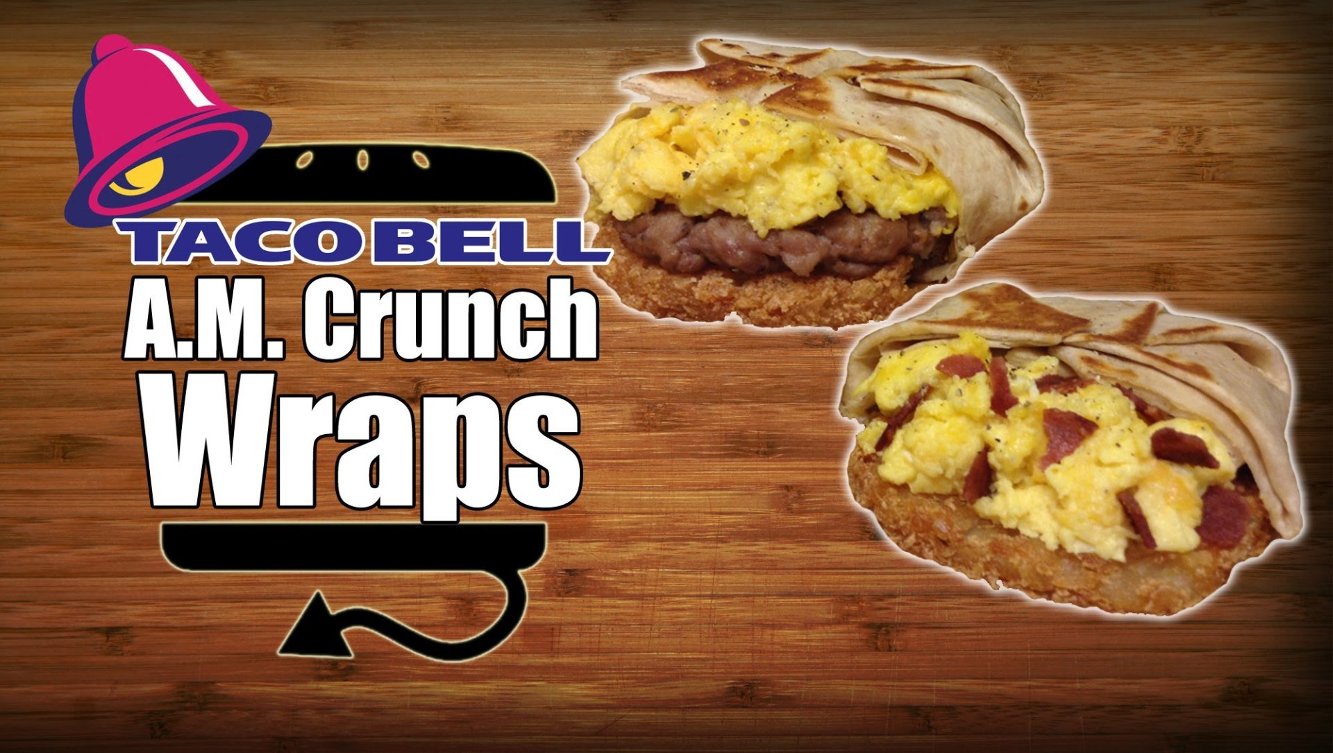 Taco Bell Breakfast AM Crunchwrap Sausage & Turkey Bacon Recipe