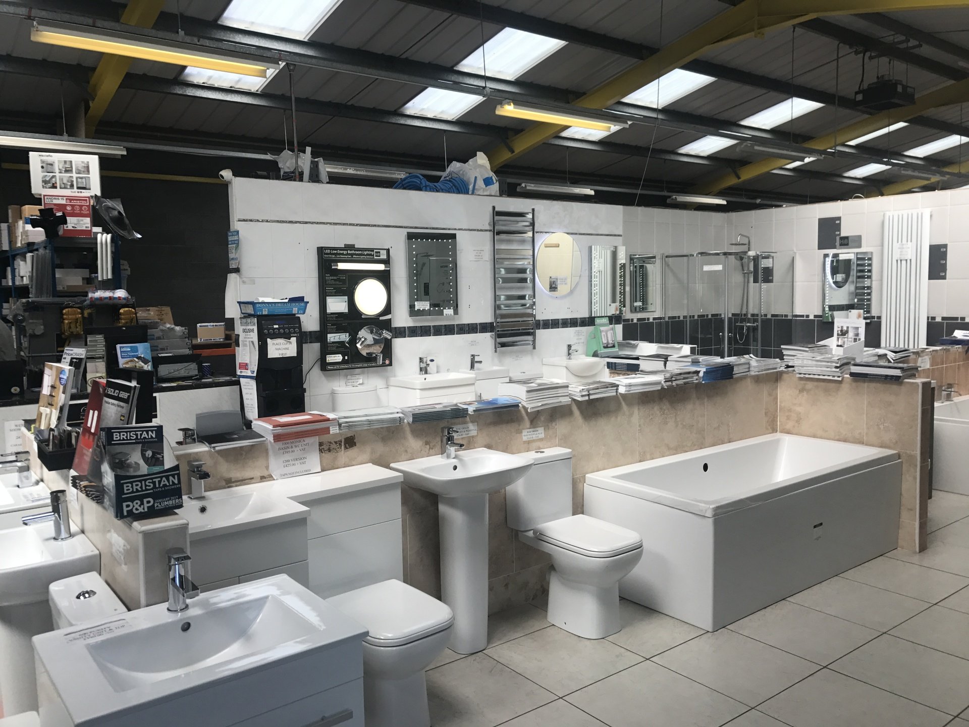 Visit our bathroom showroom in Blackpool