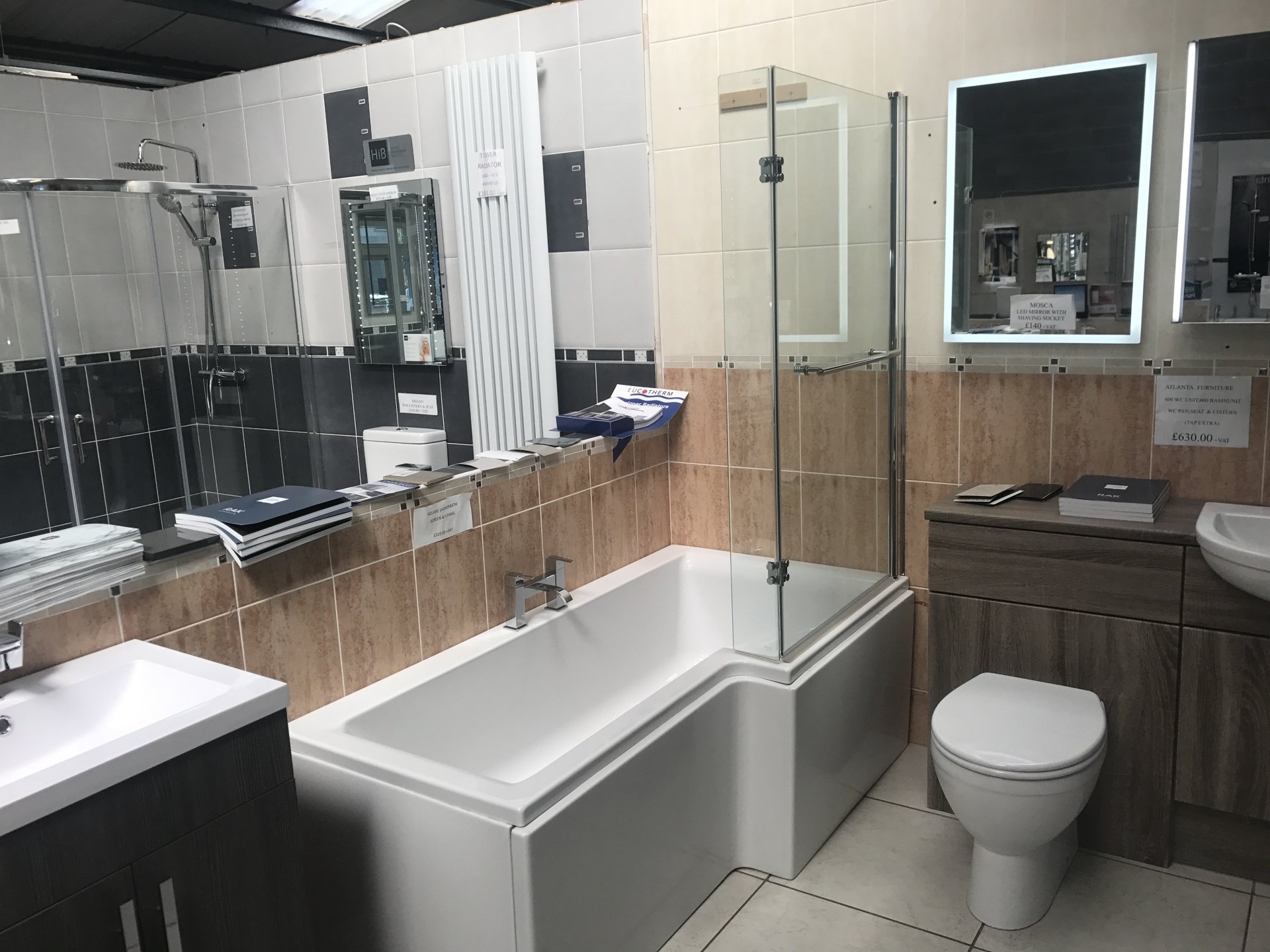 Visit our bathroom showroom in Blackpool