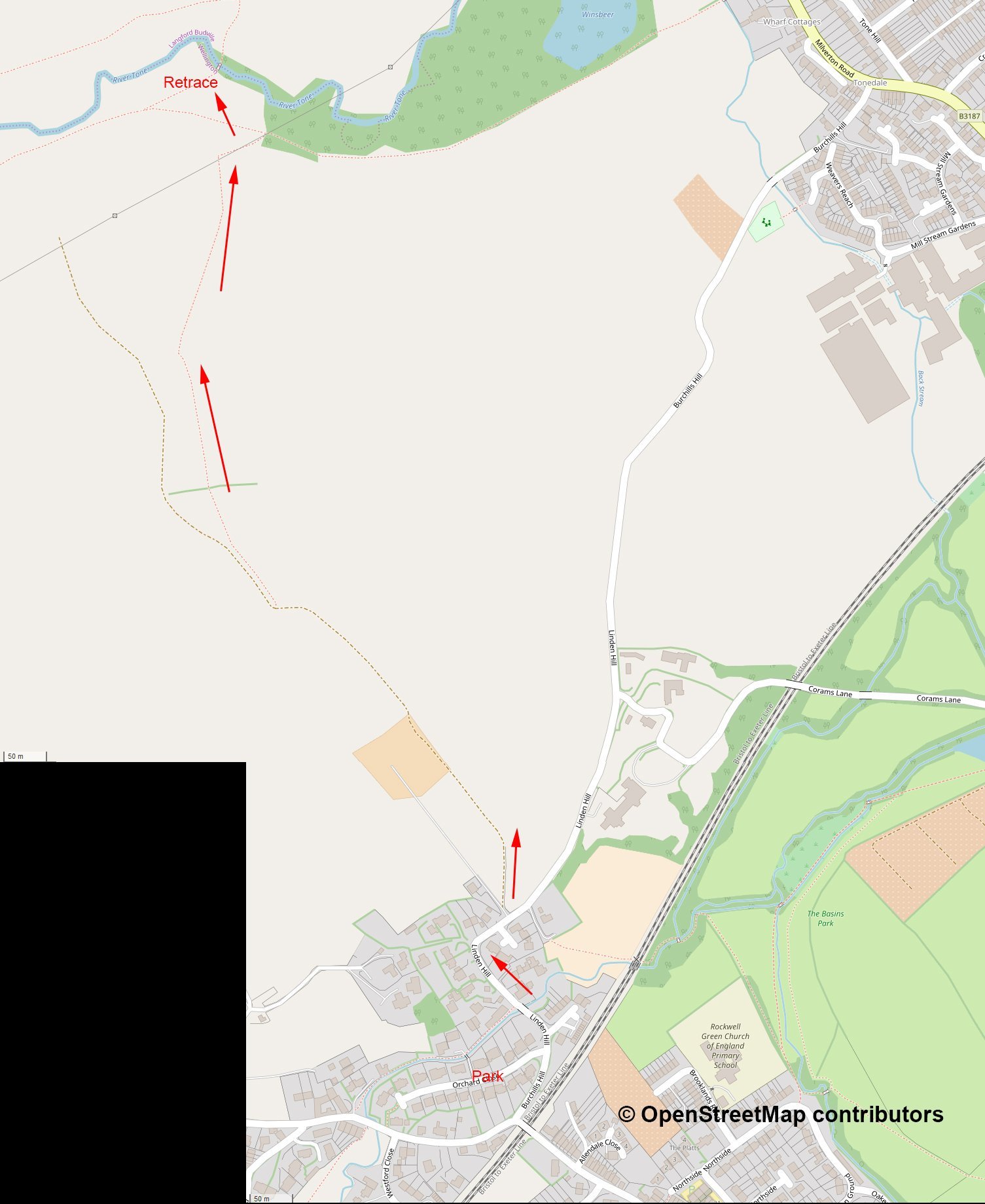 Short walks in Wellington, Somerset.