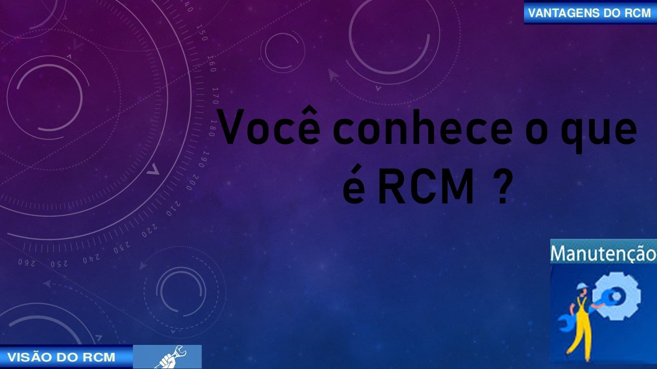Você conhece o que é RCM