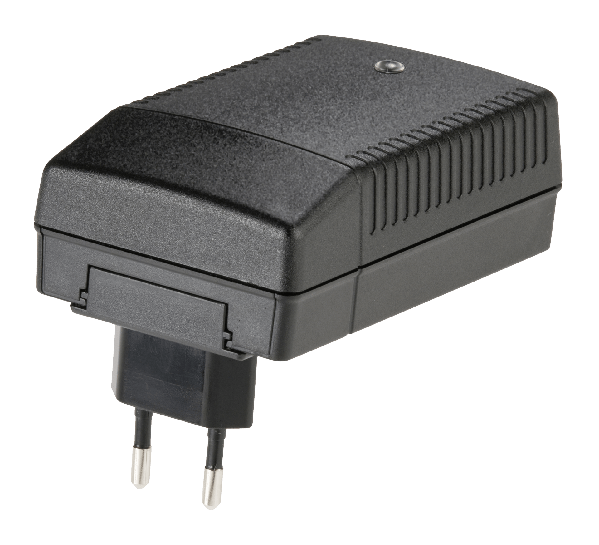 Battery chargers with interchangeable country plugs