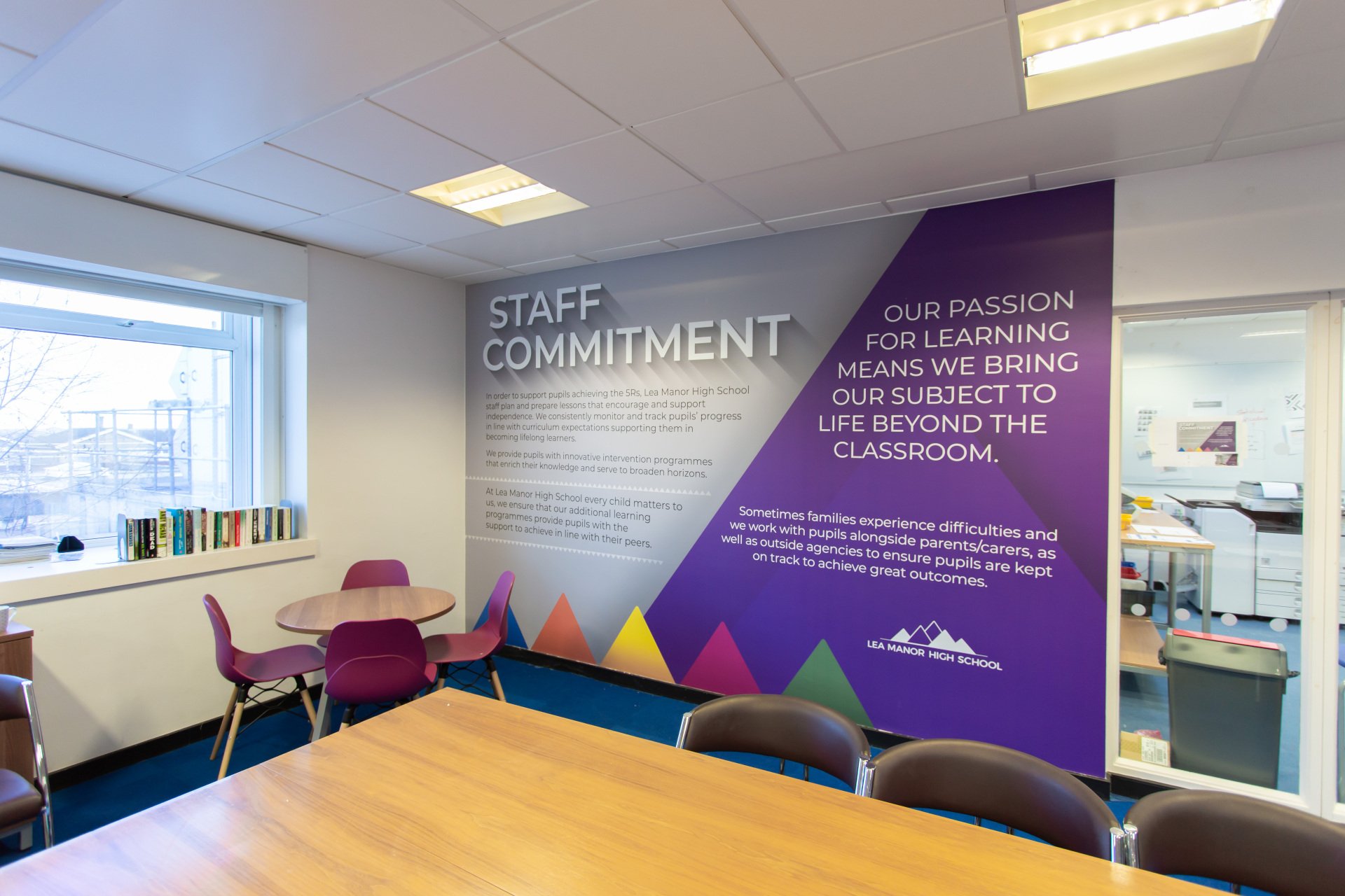 Printed Digital Vinyl Murals for schools