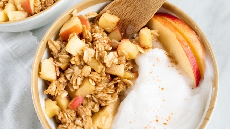 Apple Crisp Yogurt Bowls